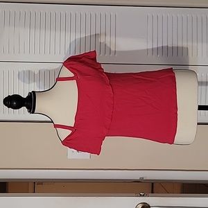 Hot Pink Size XS ruffle woman's top
